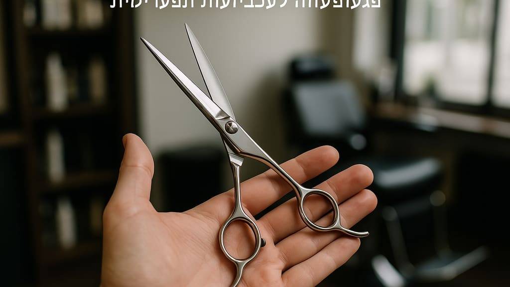 Ножницы для парикмахеров с острыми лезвиями на столе.